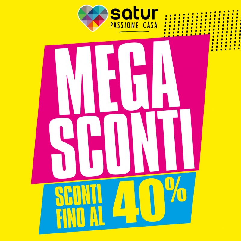 Da Satur tornano i MEGASCONTI: fino al 40%!